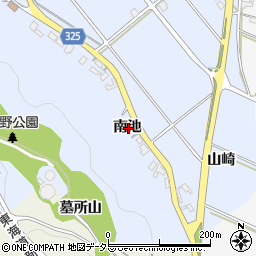 愛知県額田郡幸田町永野南池周辺の地図