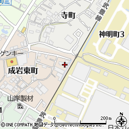 愛知県半田市成岩東町71周辺の地図