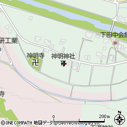 兵庫県三田市下田中117周辺の地図