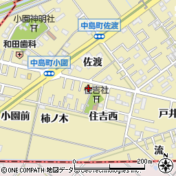 愛知県岡崎市中島町住吉西6周辺の地図