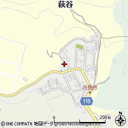 大阪府高槻市萩谷月見台6-1周辺の地図