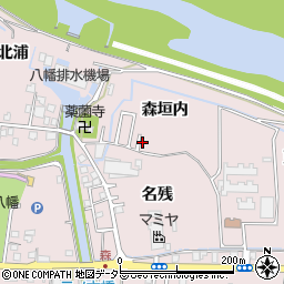 京都府八幡市八幡森垣内26周辺の地図