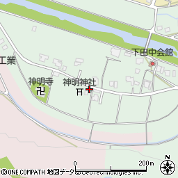 兵庫県三田市下田中115周辺の地図