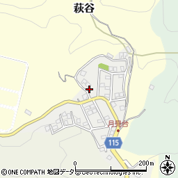 大阪府高槻市萩谷月見台13周辺の地図