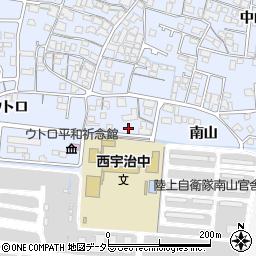 京都府宇治市伊勢田町南山11-18周辺の地図