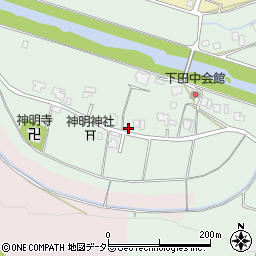 兵庫県三田市下田中170周辺の地図