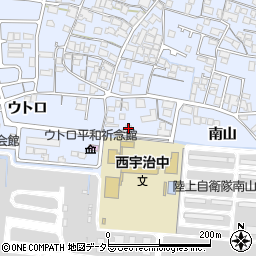 京都府宇治市伊勢田町南山11-16周辺の地図