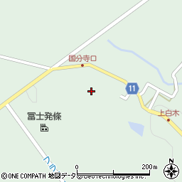 三重県亀山市白木町周辺の地図