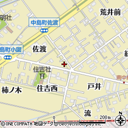 愛知県岡崎市中島町佐渡16周辺の地図