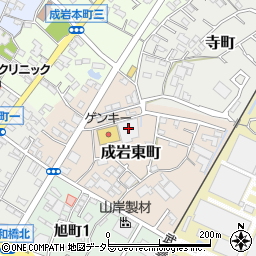 愛知県半田市成岩東町55周辺の地図