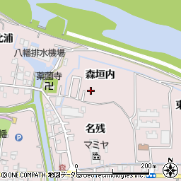 京都府八幡市八幡森垣内25周辺の地図
