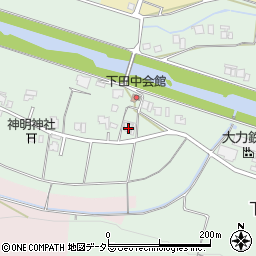 兵庫県三田市下田中190周辺の地図