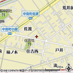 愛知県岡崎市中島町佐渡15周辺の地図