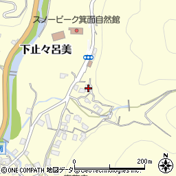 大阪府箕面市下止々呂美951周辺の地図