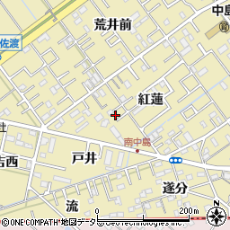愛知県岡崎市中島町紅蓮59周辺の地図