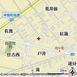 愛知県岡崎市中島町紅蓮52周辺の地図