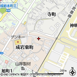 愛知県半田市成岩東町63周辺の地図