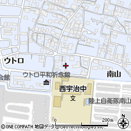 京都府宇治市伊勢田町南山7周辺の地図