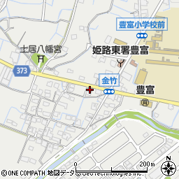 姫路豊富郵便局周辺の地図