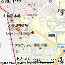 京都中央信用金庫久御山中央支店周辺の地図