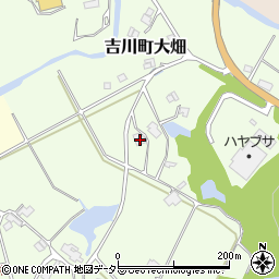 兵庫県三木市吉川町大畑166周辺の地図