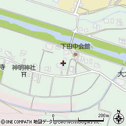 兵庫県三田市下田中181周辺の地図