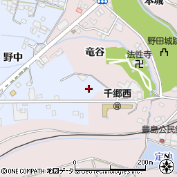 愛知県新城市川田野中周辺の地図