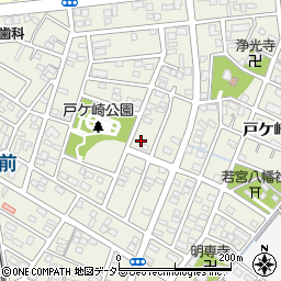 愛知県西尾市戸ケ崎周辺の地図