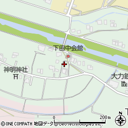 兵庫県三田市下田中191周辺の地図