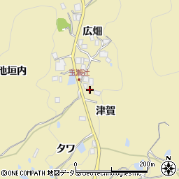兵庫県宝塚市玉瀬津賀周辺の地図