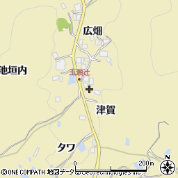 兵庫県宝塚市玉瀬（津賀）周辺の地図