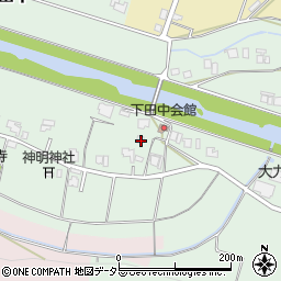 兵庫県三田市下田中180周辺の地図