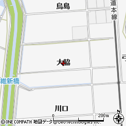 愛知県幸田町（額田郡）菱池（大脇）周辺の地図