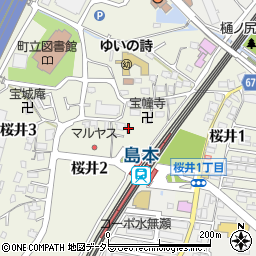 島本駅前パーキング周辺の地図