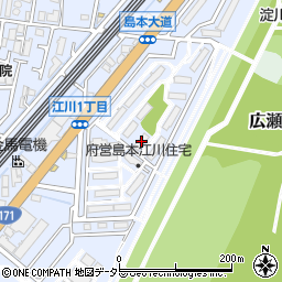 府営島本江川住宅１２周辺の地図