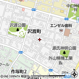 愛知県碧南市沢渡町周辺の地図