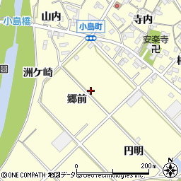 愛知県西尾市小島町周辺の地図
