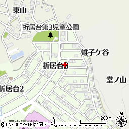 京都府宇治市折居台3丁目2周辺の地図