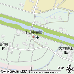 兵庫県三田市下田中239周辺の地図