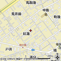 愛知県岡崎市中島町紅蓮18-5周辺の地図