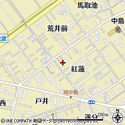 愛知県岡崎市中島町紅蓮44周辺の地図