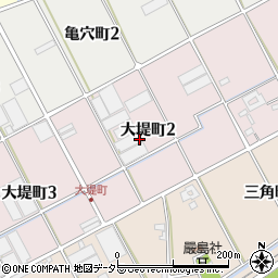 愛知県碧南市大堤町周辺の地図