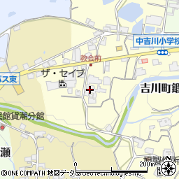 天理教　中吉川分教会周辺の地図