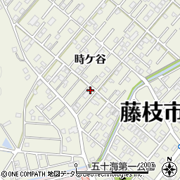 静岡県藤枝市時ケ谷384-10周辺の地図