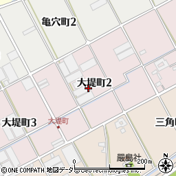 愛知県碧南市大堤町周辺の地図