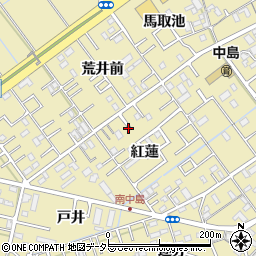 愛知県岡崎市中島町紅蓮26周辺の地図