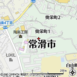 〒479-0823 愛知県常滑市奥栄町の地図