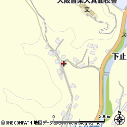 大阪府箕面市下止々呂美360周辺の地図