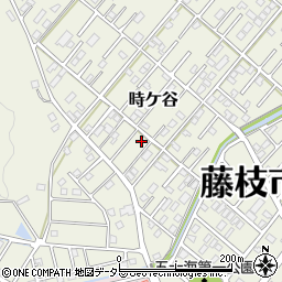 静岡県藤枝市時ケ谷384-76周辺の地図