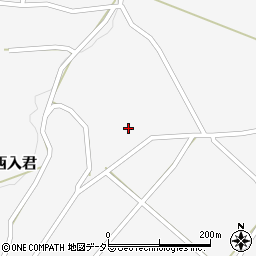 広島県三次市君田町西入君625周辺の地図
